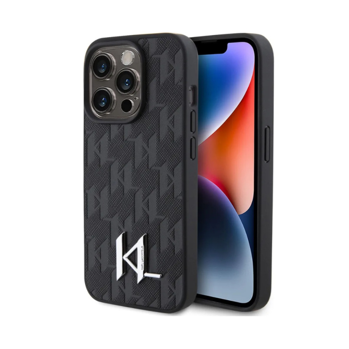 Накладка KARL iPhone 15 Pro ''Черный с Logo''