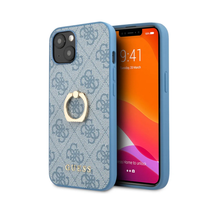 Чехол GUESS Экокожа iPhone 14 ''Синий''