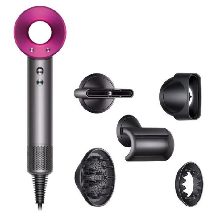 Dyson Supersonic HD08 2021 (Никель/Фуксия)